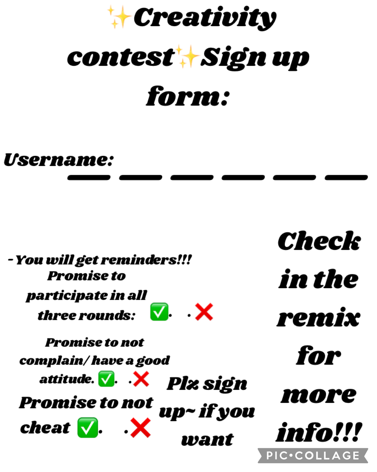 PLZ SIGN UP!!!~ if you want 🙃