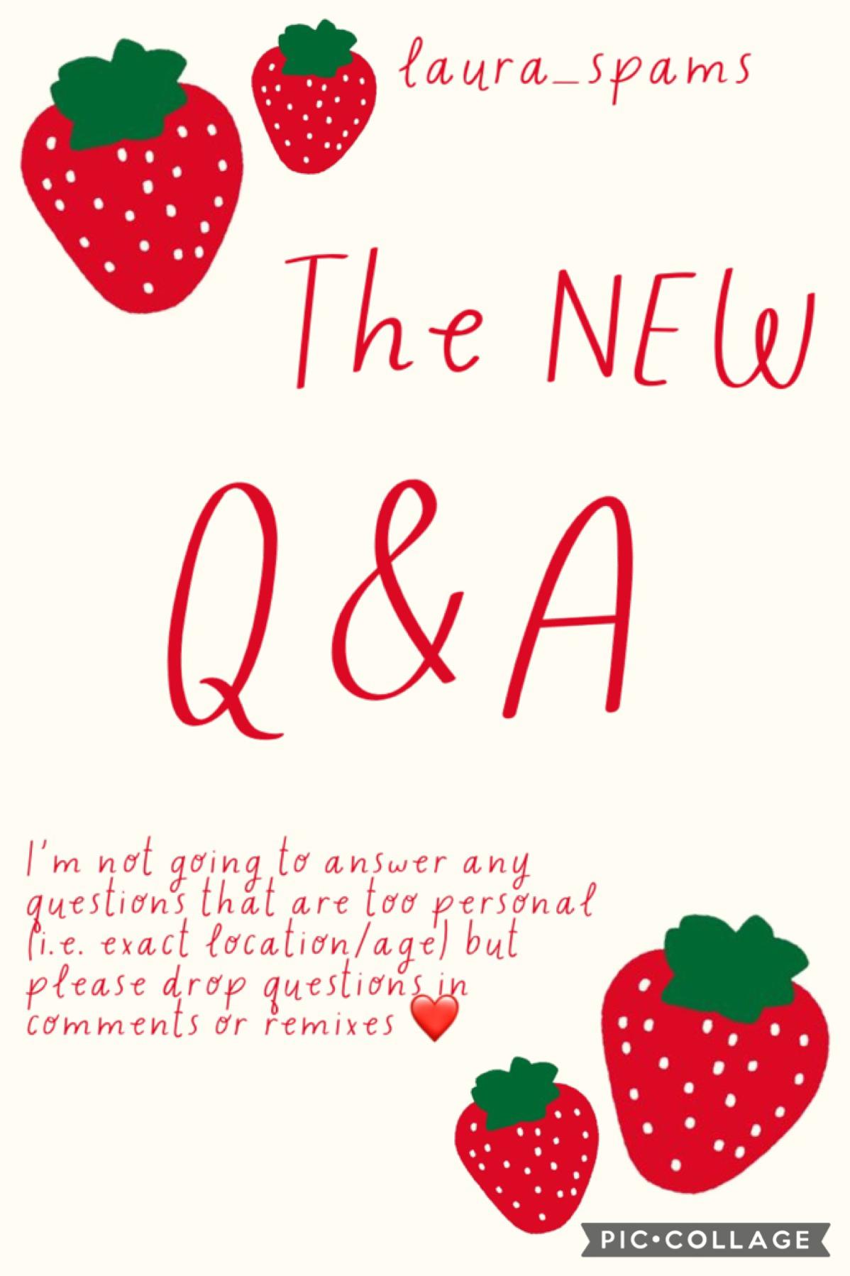 🍓💕🌿 my old Q&A on my other extras was left unanswered (shameful ik 🙈) but there’s always another chance :) I’ll leave this up for a few weeks so please leave some questions!! 💗💓💞