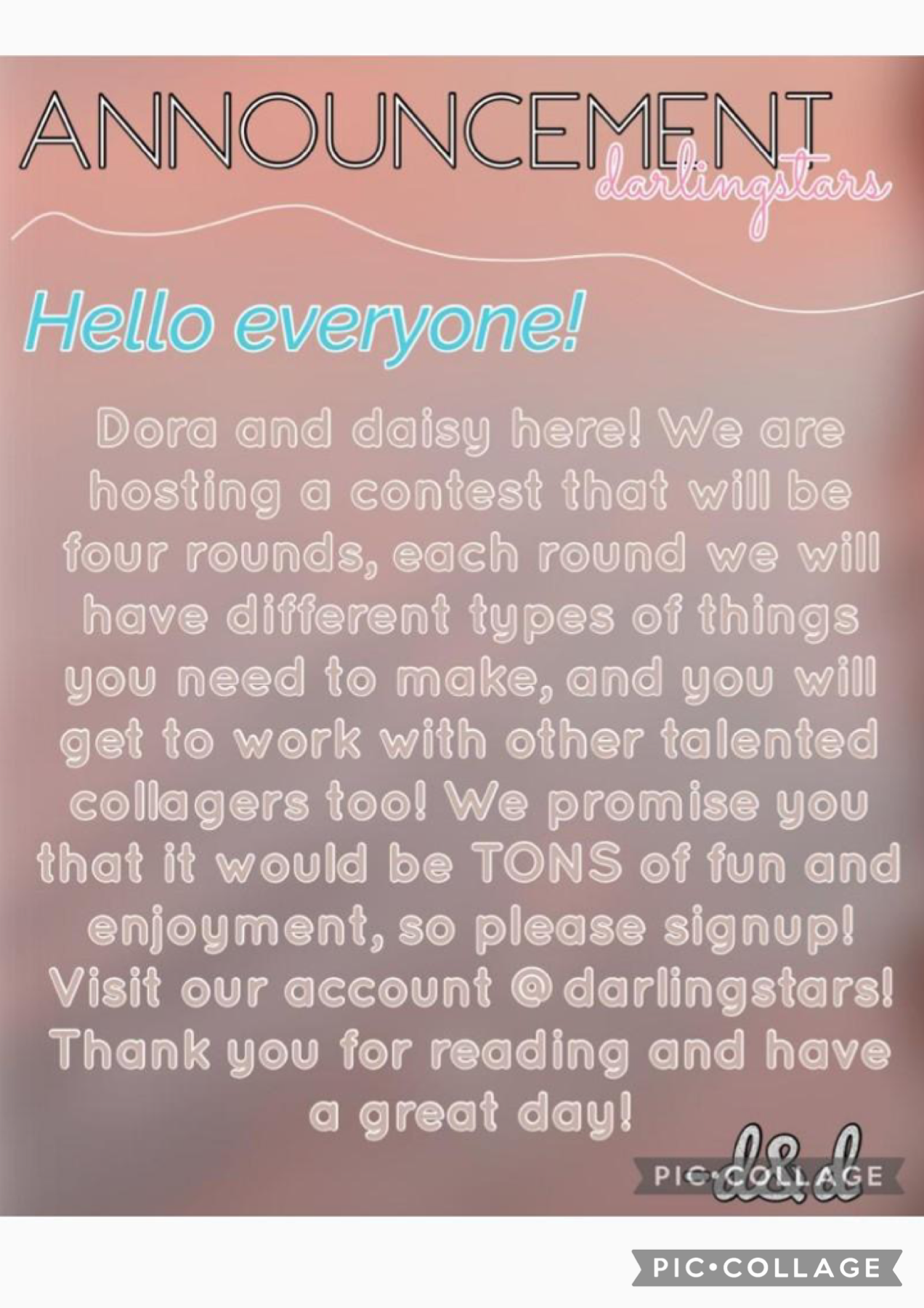 Please go to our account! The contest will come soon!