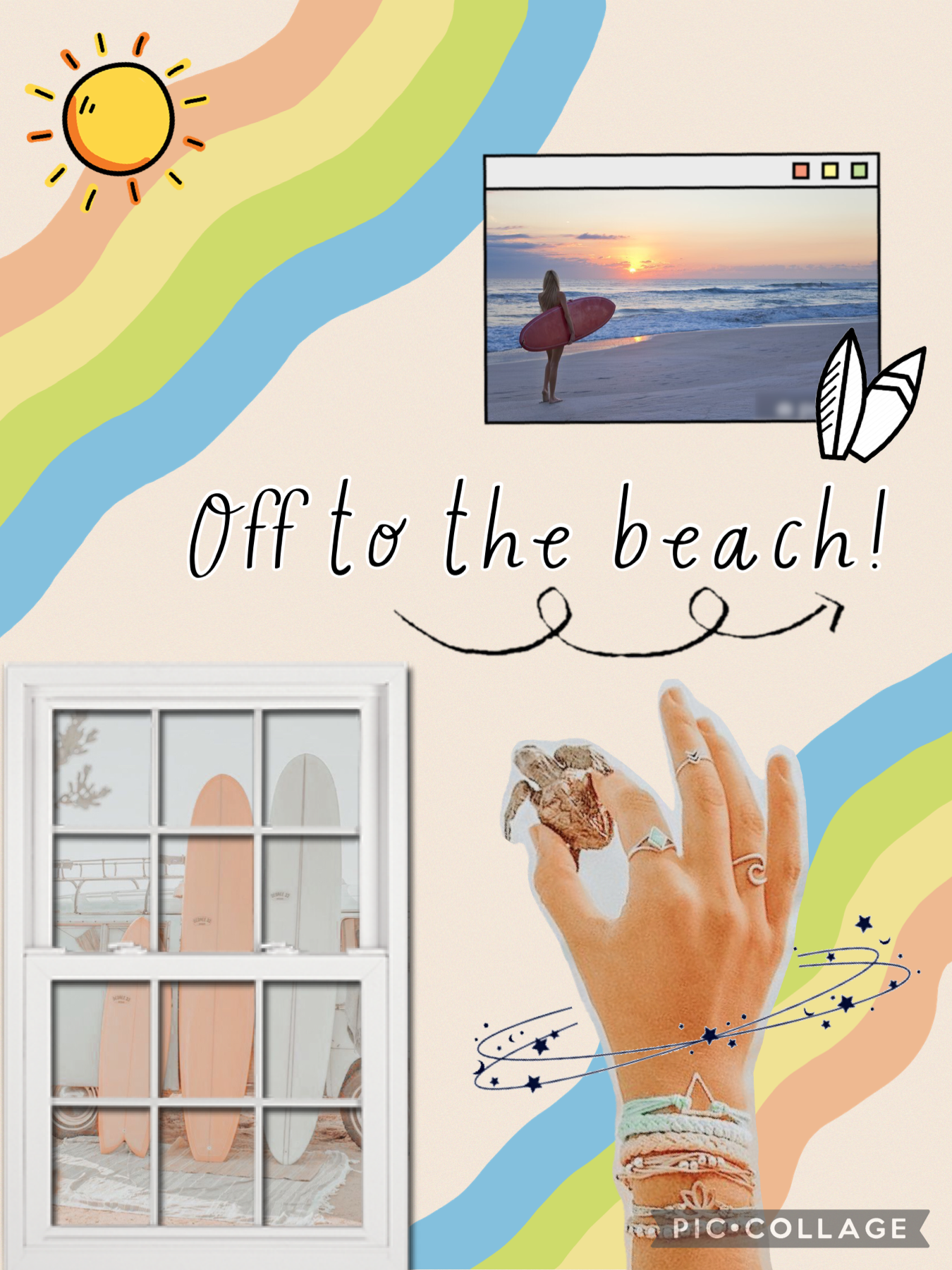 Tap Me!!
This collage is about the beach because the beach is my favourite place :) Hope you like it!