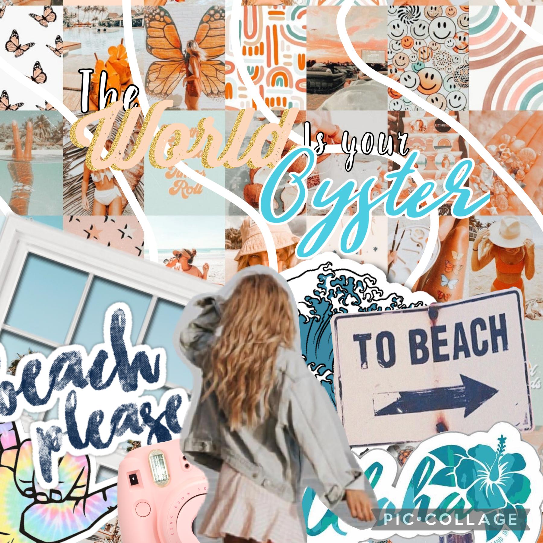 🌺tap🌺
Ok so this collage is basically peachy beachy seasoned we a touch of wanderlust🫠I'm gonna start,and hopfuly remember, doing questions every collage
QUESTION 1-where did you travel lately?