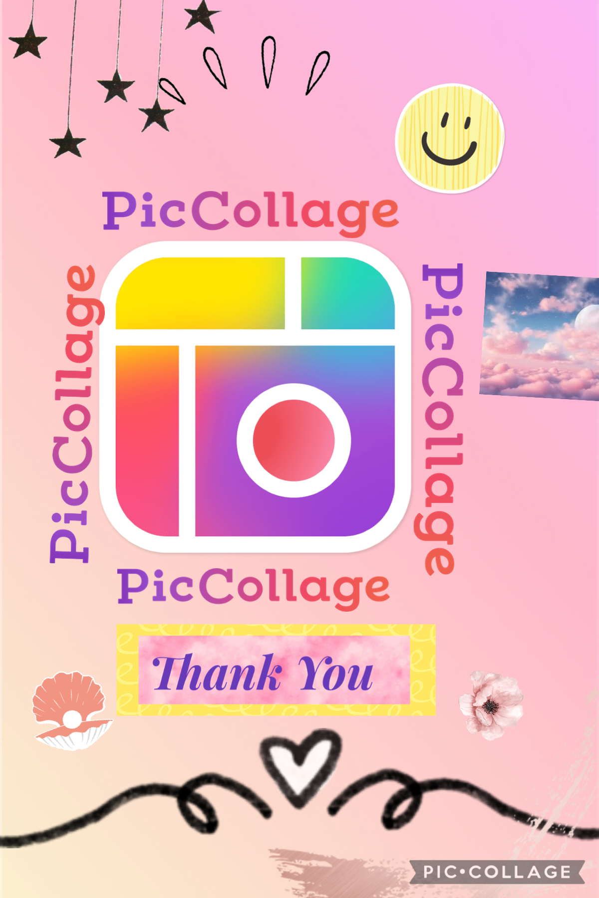 A big thanks to PicCollage for my social art media to come true! If you haven’t already, follow their accounts