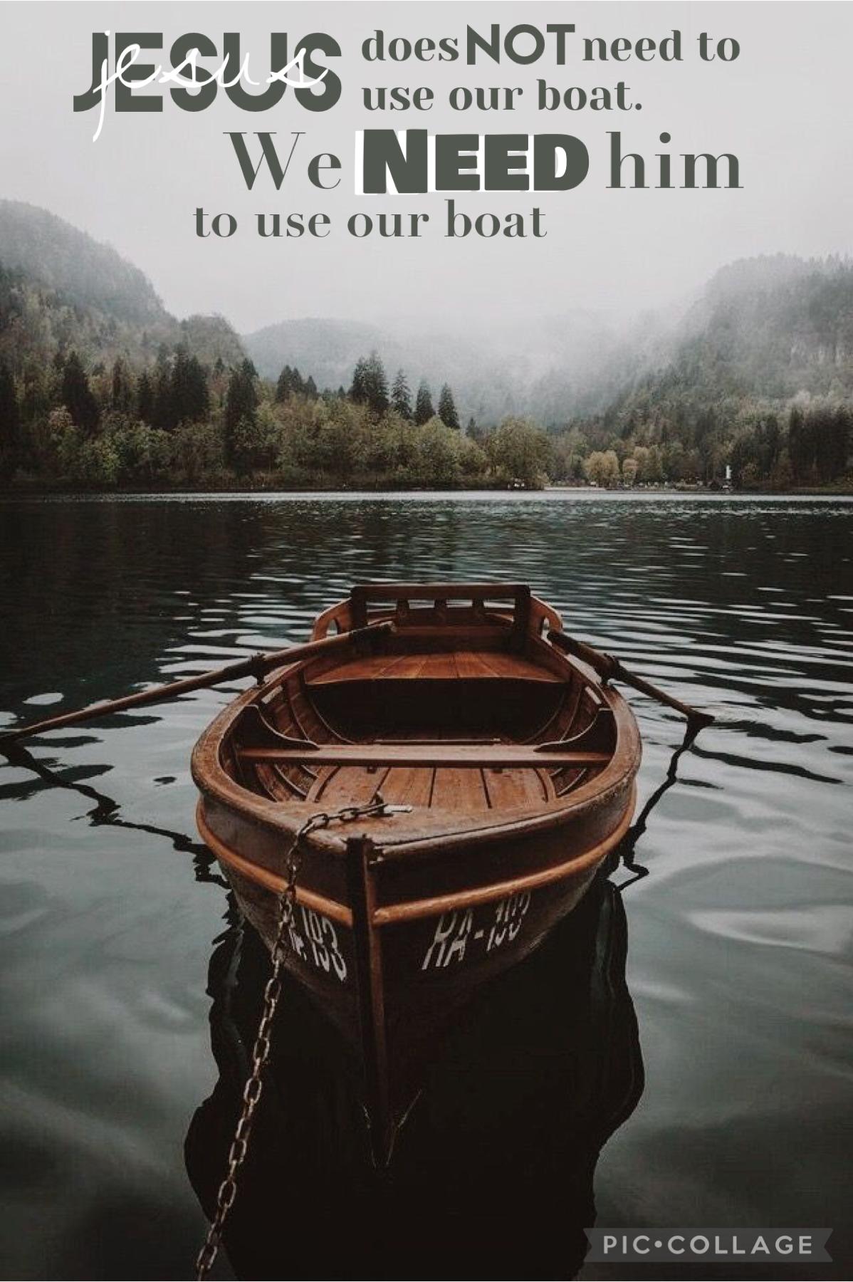 We need Jesus to be in our lives (our boats) Here’s a question, what was Jesus doing when Simon/Peter came back from fishing all night? What did Jesus do that changes Simon/Peter’s life? Answer in the comments or remixes and remember GOD LOVES YOU & YOU A