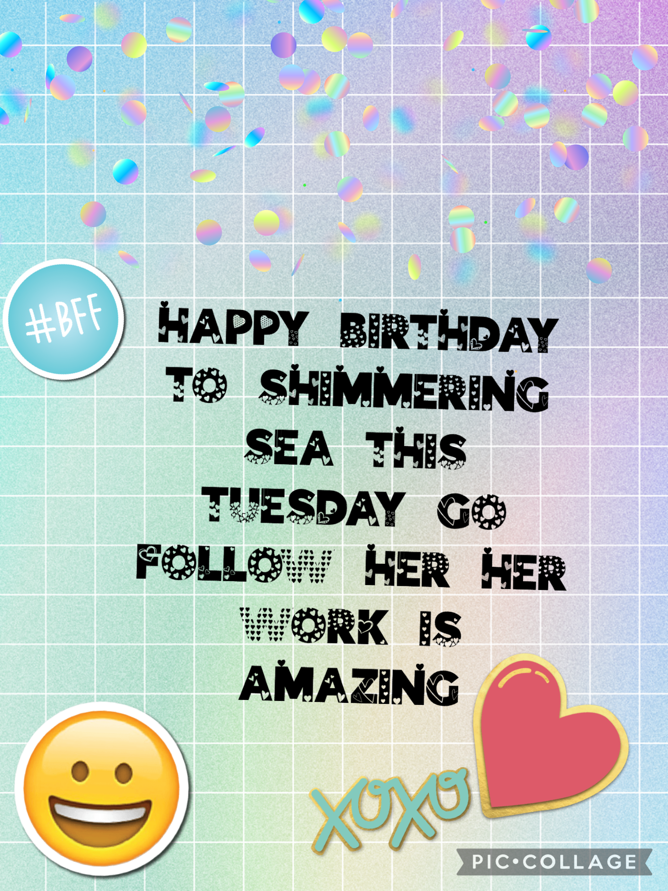 Go follow simmering simmering sea and in the comments, wish her happy birthday ! 