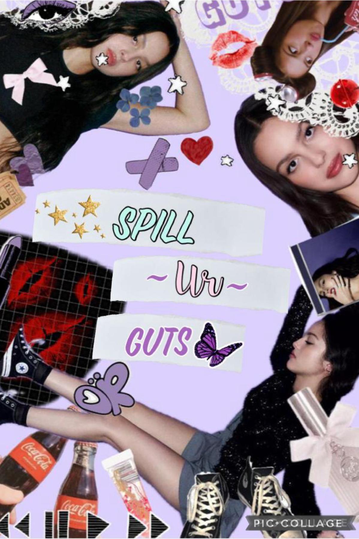 collab with the very talented… @breathin_dreams! olivia rodrigo spill ur guts collage