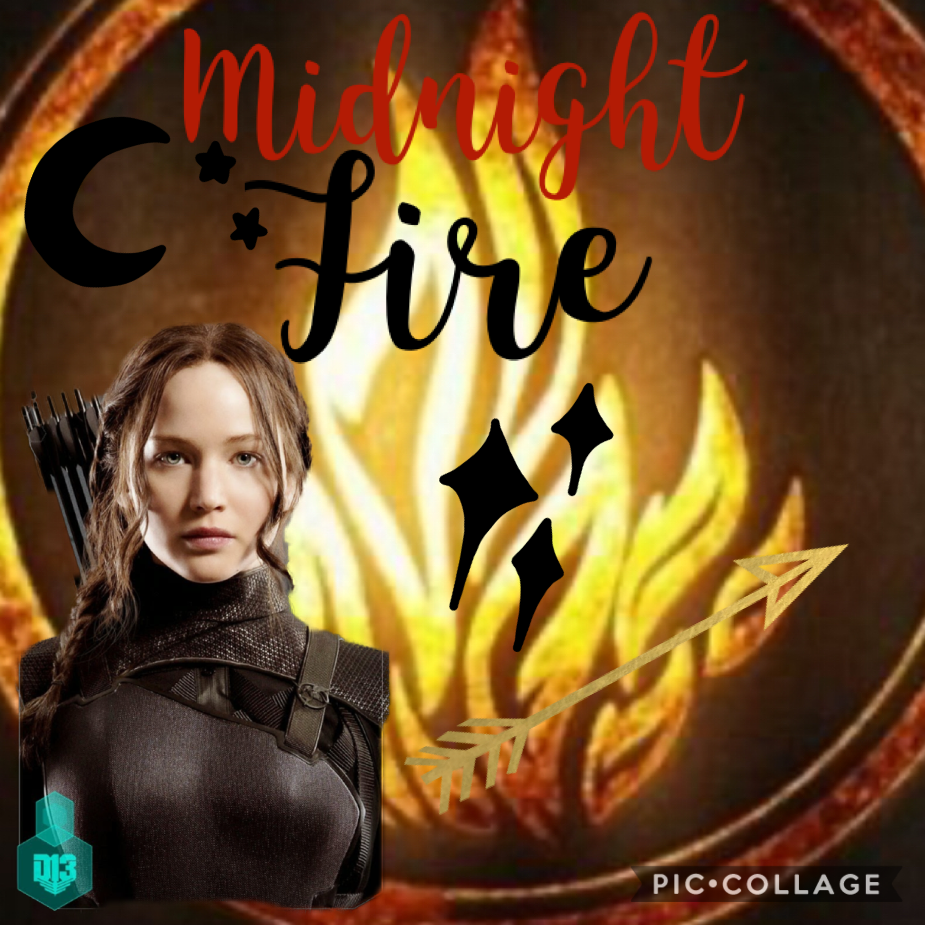 A cover for my new Wattpad book, Midnight Fire! It’s a crossover between Divergent and THG.