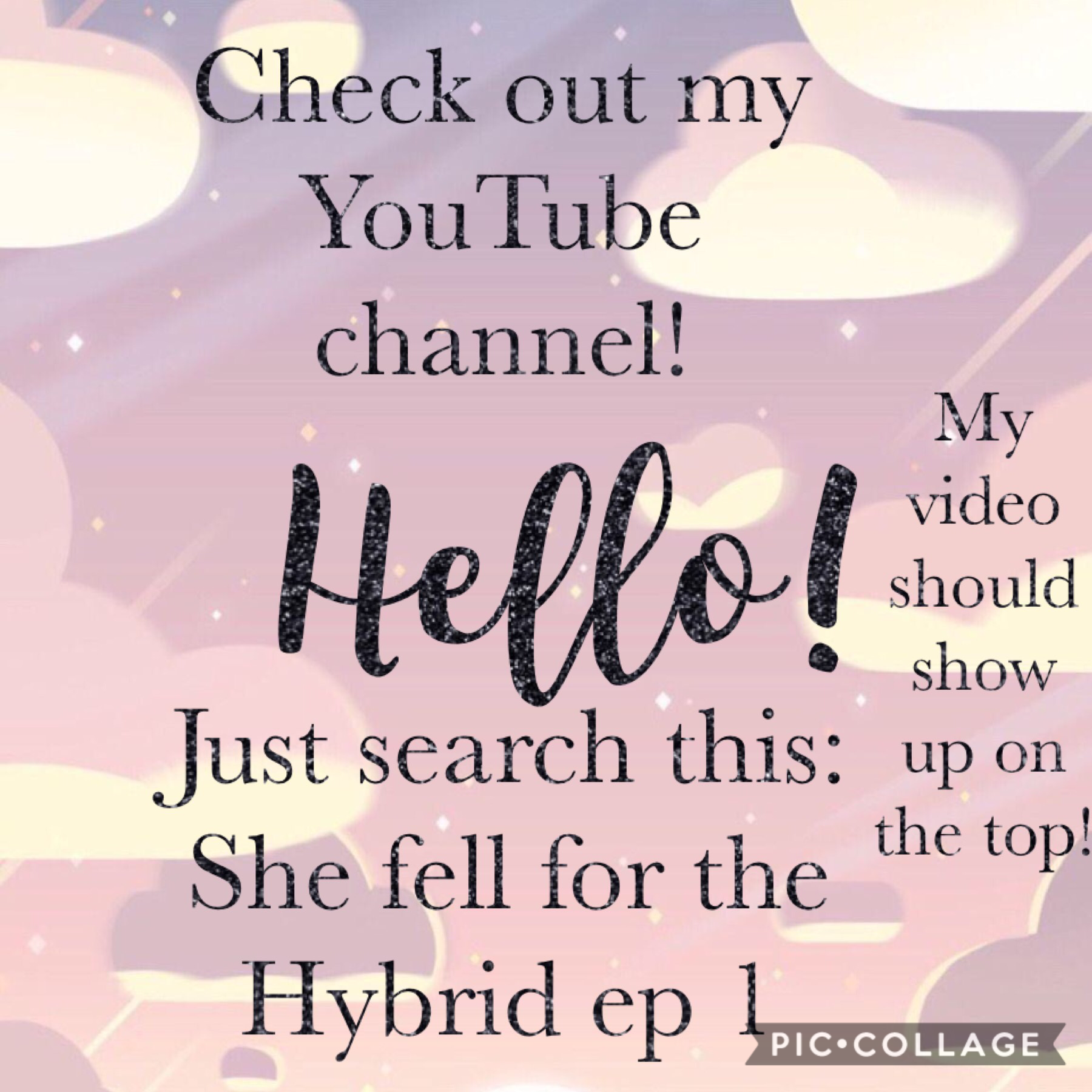 Check out my YouTube channel’
