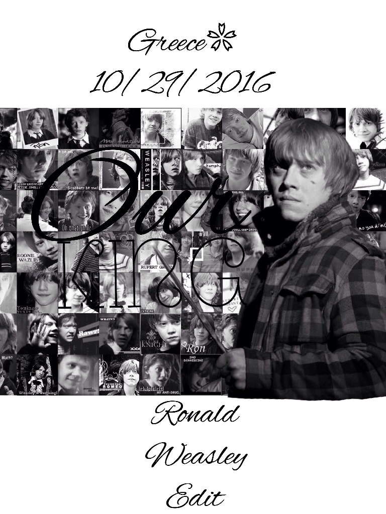 Ronald Weasley. This Was Made By Me But Has My Other Social Media Name On It.