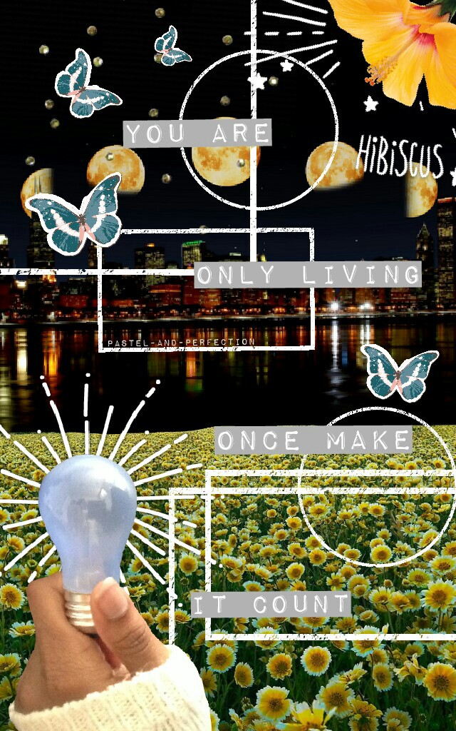 SUPER FAB! 💕 PConly remake! Agree??? My light bulb photo! :) 

Tags: PConly PicCollage collage quote flowers summer cute girl edit dream city lights stickers hipster butterflies vintage photo Chicago 