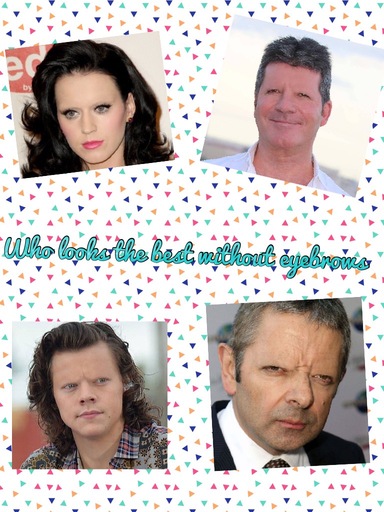 Who looks the best without eyebrows 