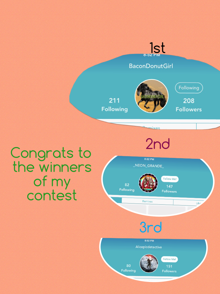 Congrats to the winners of my contest!!!!!!!!!!!!