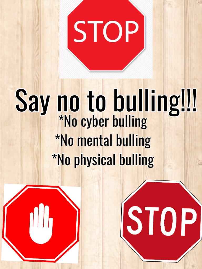 Stop being mean! And be and up stander not the other way around!