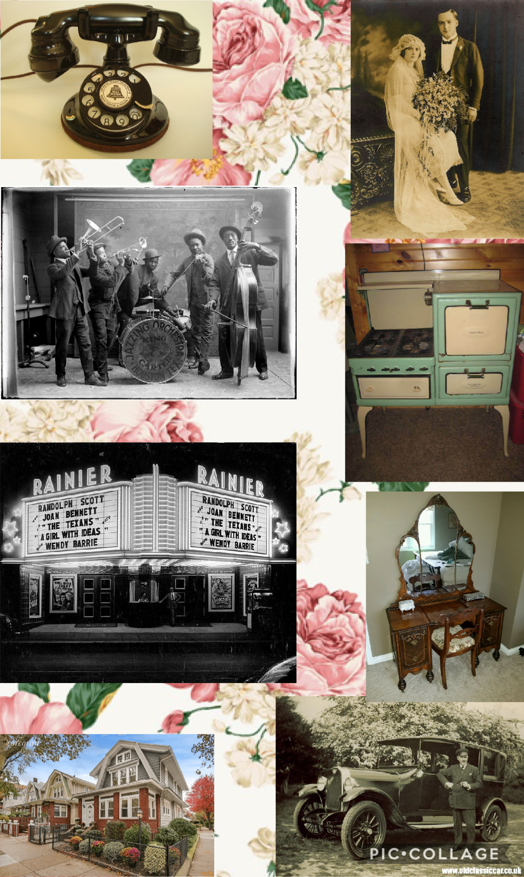 Tap 
Hey guys I am starting a 1900 sort of timeline thing IDK I am going to be doing 1920s to 1990s this is a 1920s theme with the vintage background to the old photos 