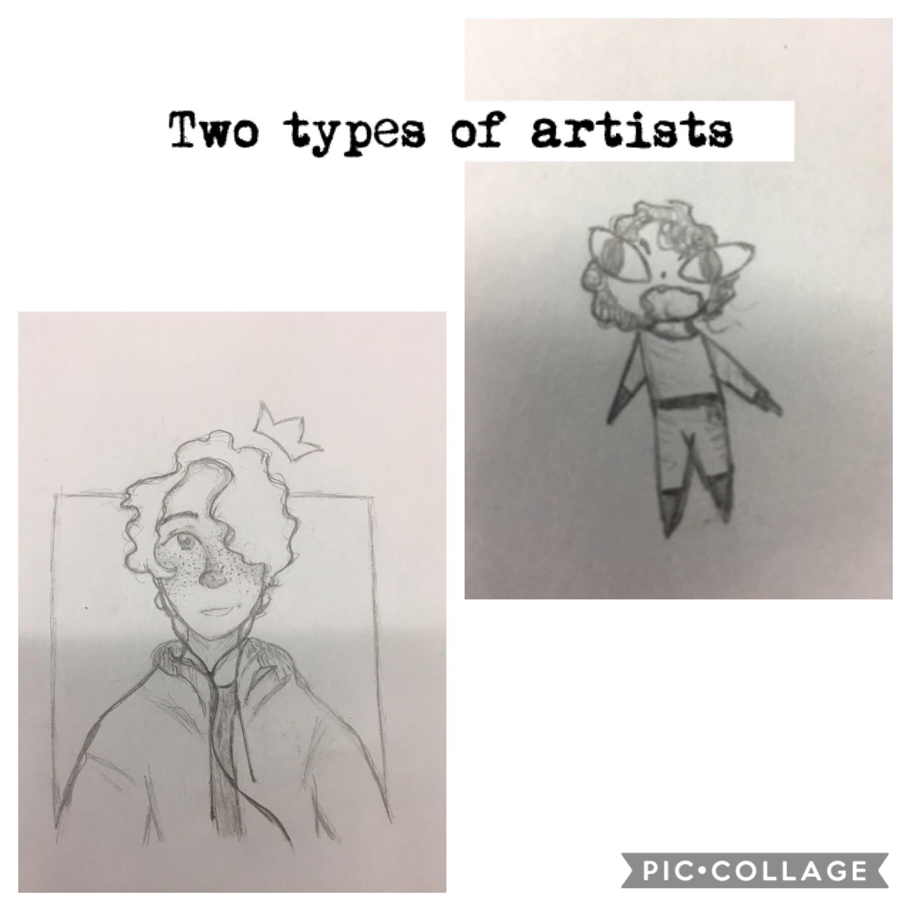 Drew both of these today and thought it was funny so here it is 😂