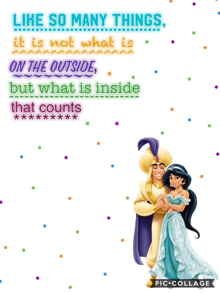 Here's the Aladdin quote I promised you! Didn't quite turn out the way I pictured it, sorry for simplicity. Hope you like it, more edits coming soon! Rating pls! Hope everyone's been enjoying their summer. 3 more weeks before school starts!