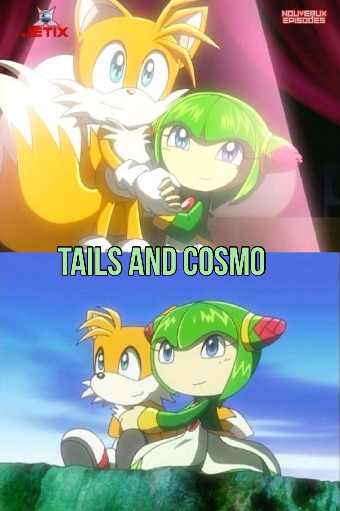 Taismo is my OTP but sadly Cosmo hasn't been in Sonic since 2005 when she died in Sonic X😢But anyways, hope you're having a great day! :)