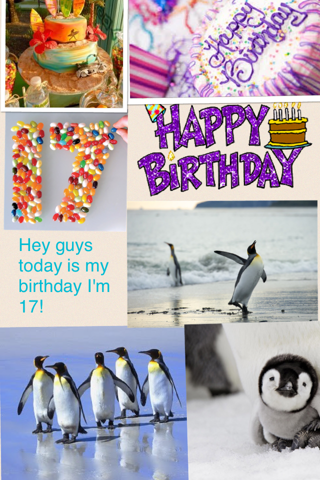 Hey guys today is my birthday I'm 17!