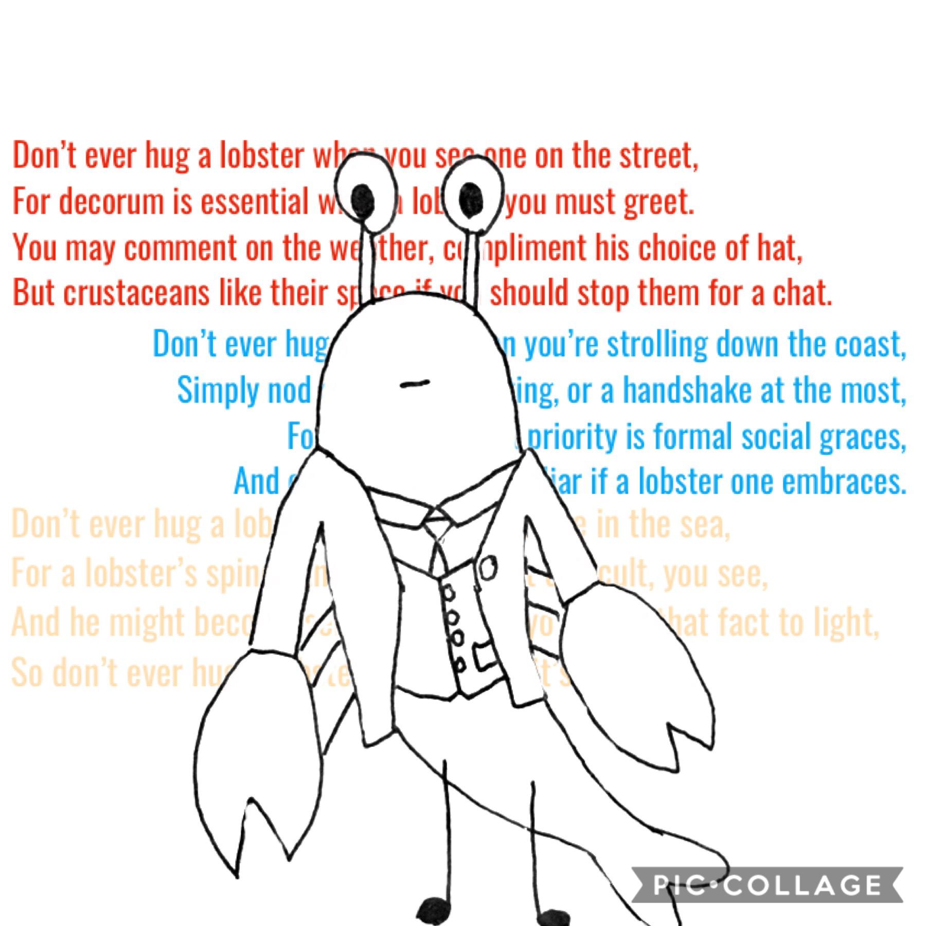 ✨👏✨
I dunno why I made this but I did
The poem is from Tumblr
It’s not mine
The art, however, is mine. 
His name is Edward. 

