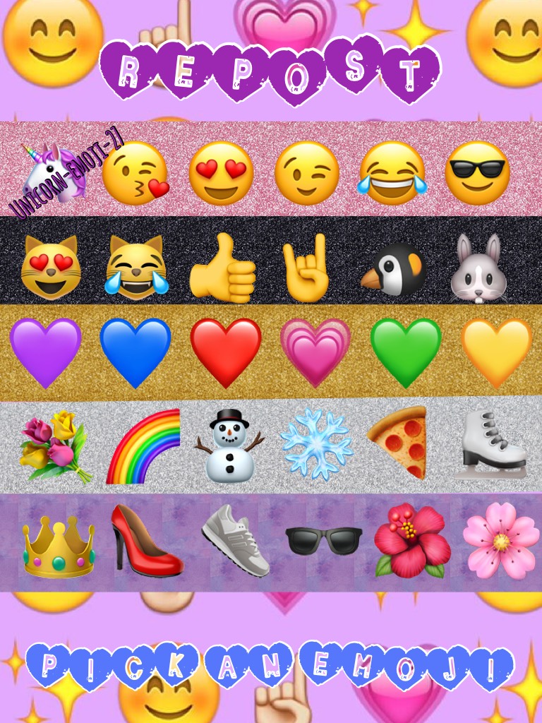Pick an emoji and REPOST