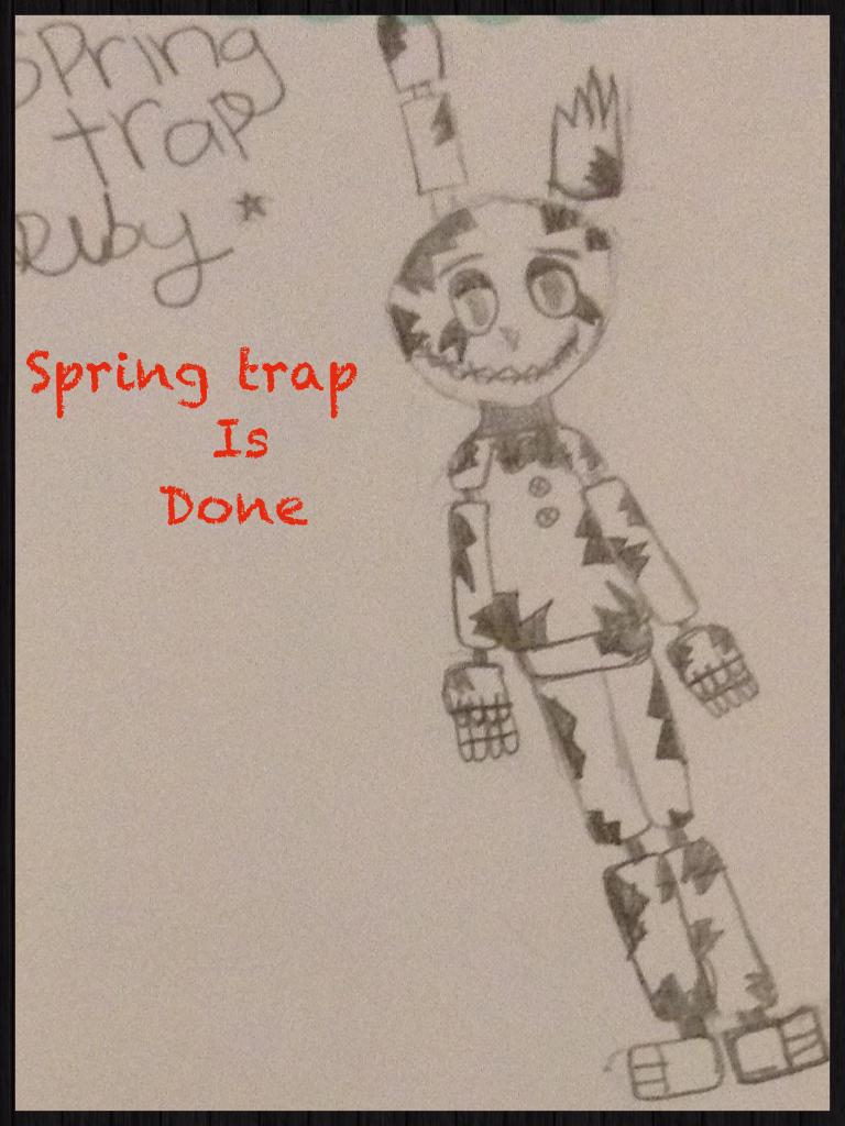 Finished spring trap 