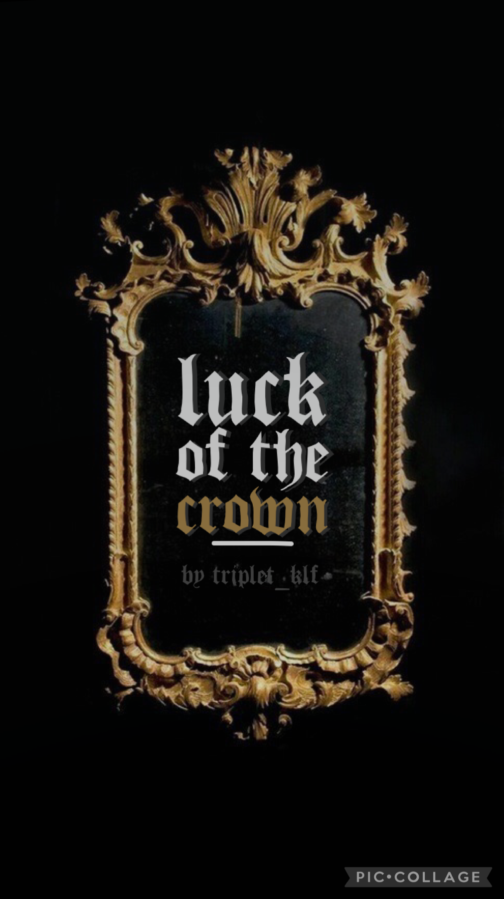 quick update: I made a new cover for my story Luck of the Crown on Wattpad @Triplet_klf if any of you want to check it out. ALSO, @WritingtheMoon inspired me and I kinda want to revive my writing challenges??? should I? 