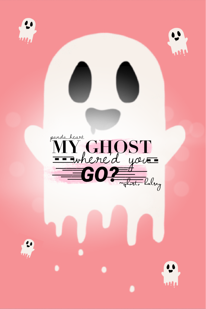 From the song Ghost by Halsey! The ghost is so cute in this collage!
