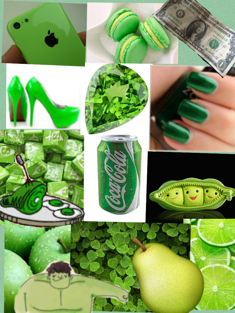 If your favorite color is green then you will like this pic collage! Am I right?