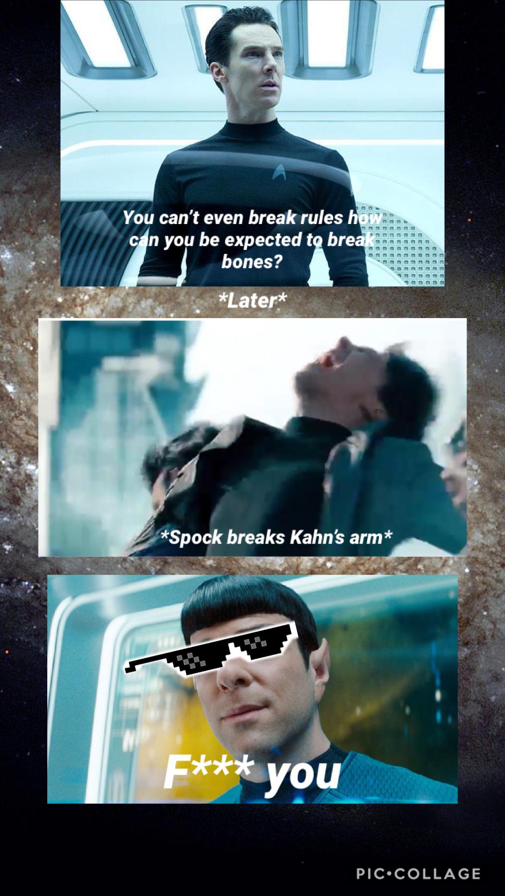 Spock be proving him wrong real good 