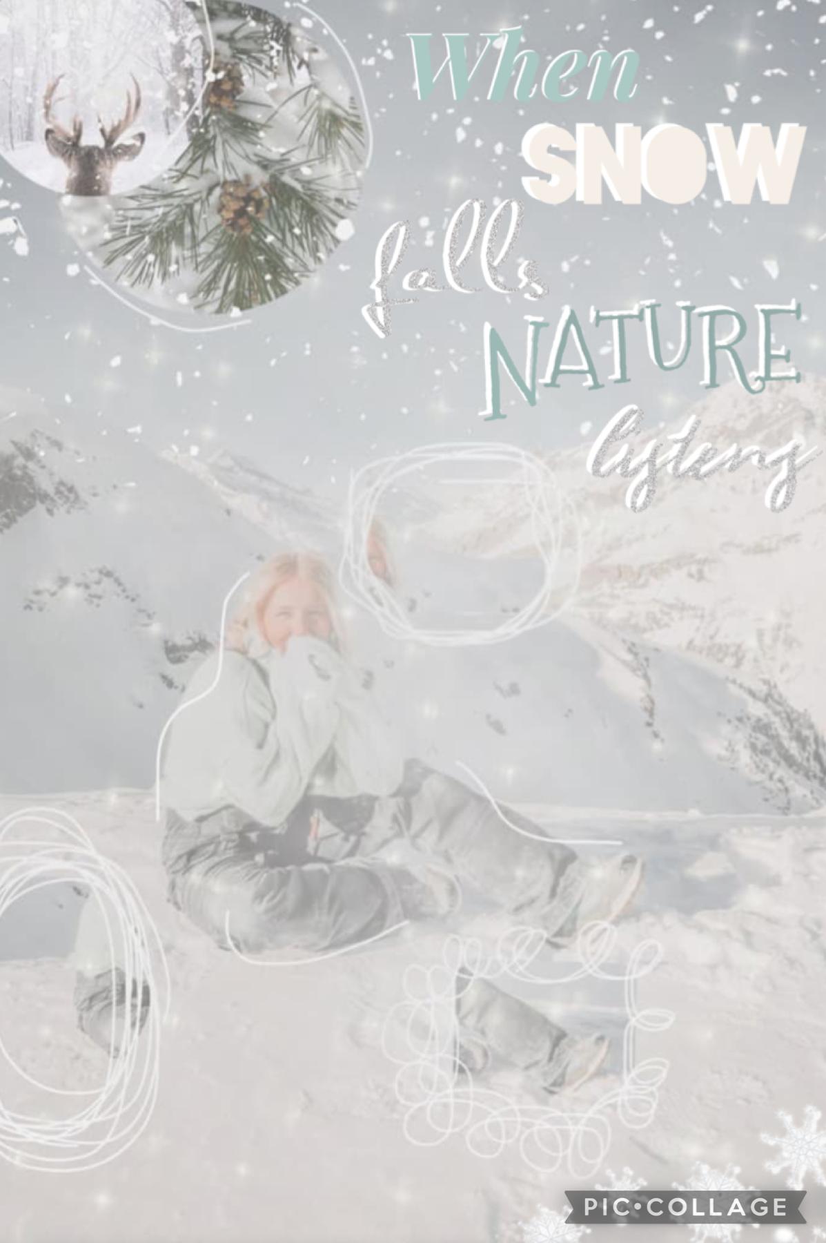 ❄️tap❄️
Winter aesthetic 
Collab with -ephemeral-✨❄️