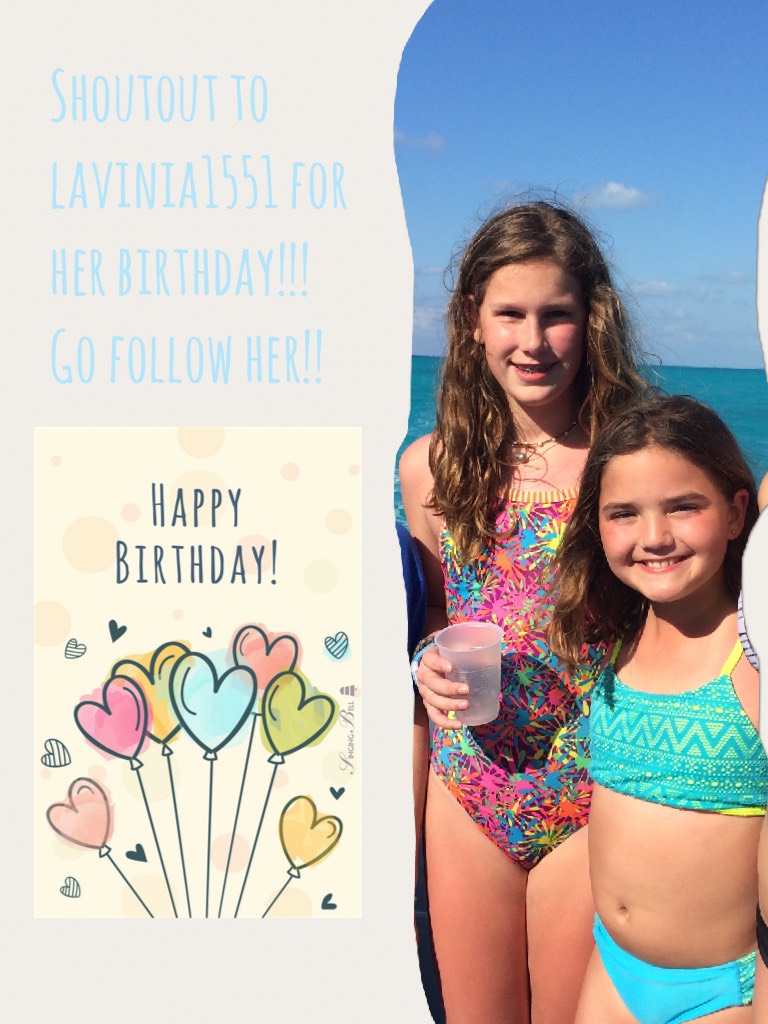 Shoutout to lavinia1551 for her birthday!!! Go follow her