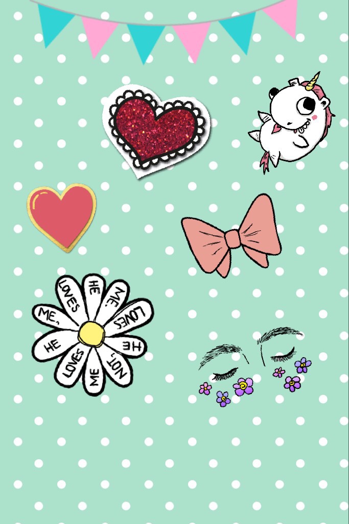 Cute little stickers! All free, please like 👑 #like #piccollage