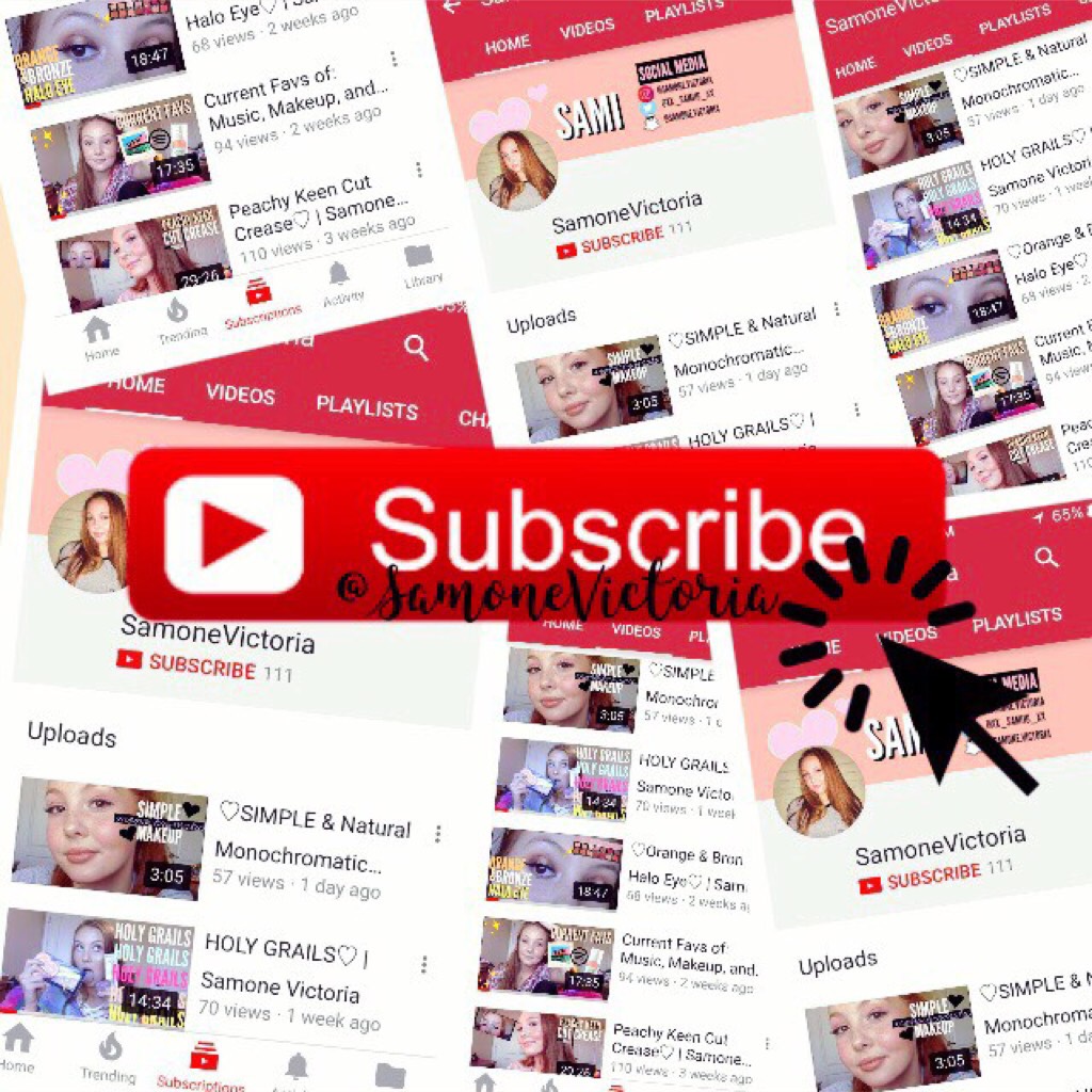 #PConly💋#featureme make sure you subscribe to my YouTube channel💓 I make makeup videos if you are interested! :) also don't feel pressured to subscribe, you don't have to🙂

Xx Sami✌🏻