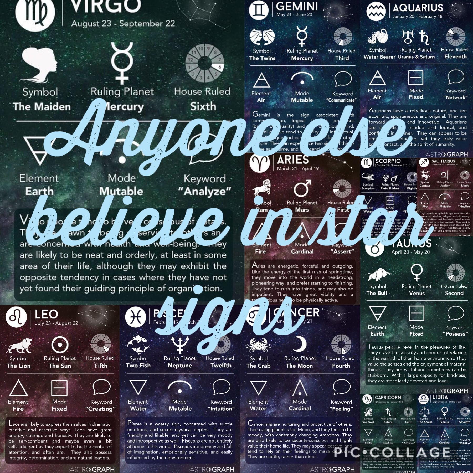 I’m a Virgo, what star sign are you