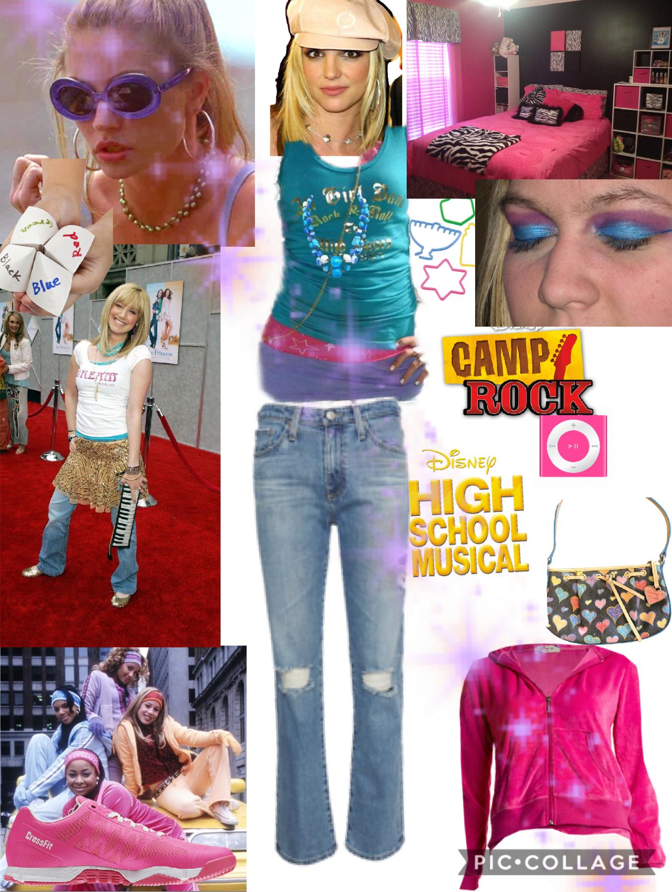 oof the 2000s style 

#style. #2000s #disney #pink #HSM #camp rock #piccollage #collage #oldstyle #trends #the2000sstyle
