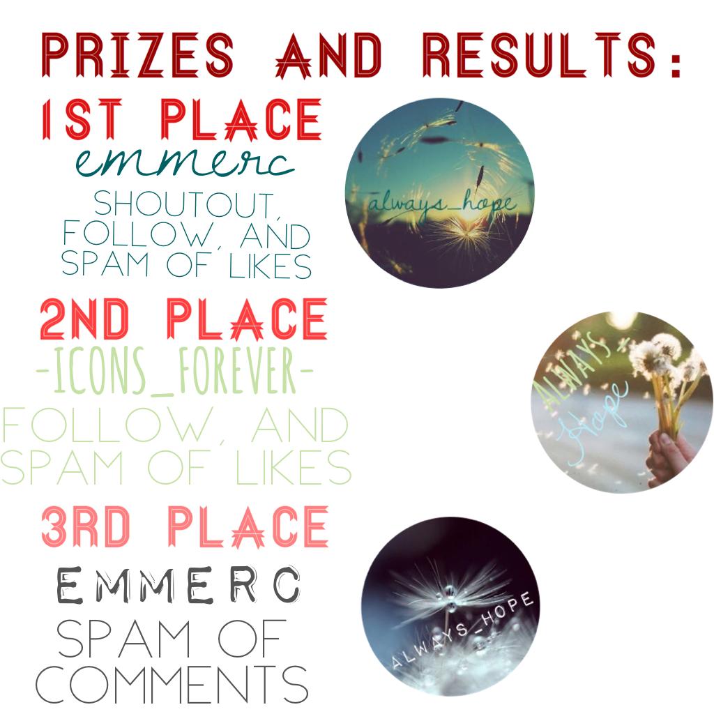 Icon Contest results and prizes...
I'm VERY SRY that this is sooooo late!