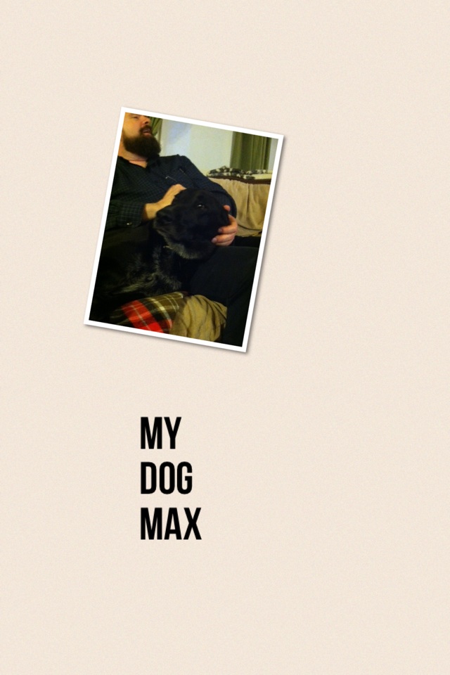 My dog max