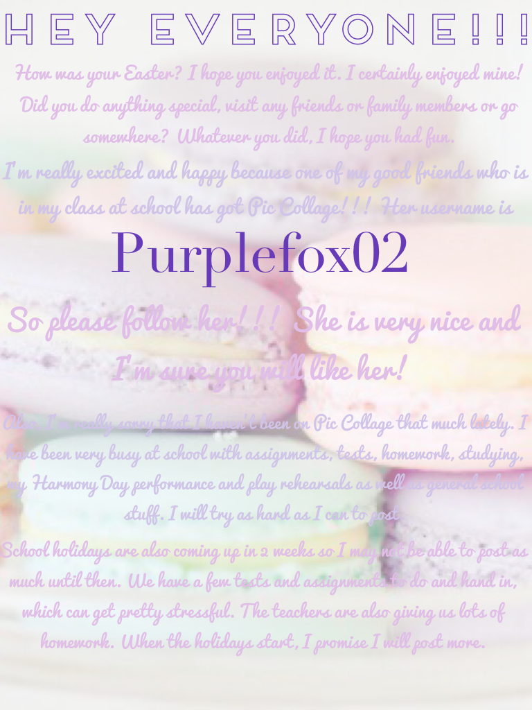 Purplefox02 is one of my close friends😃