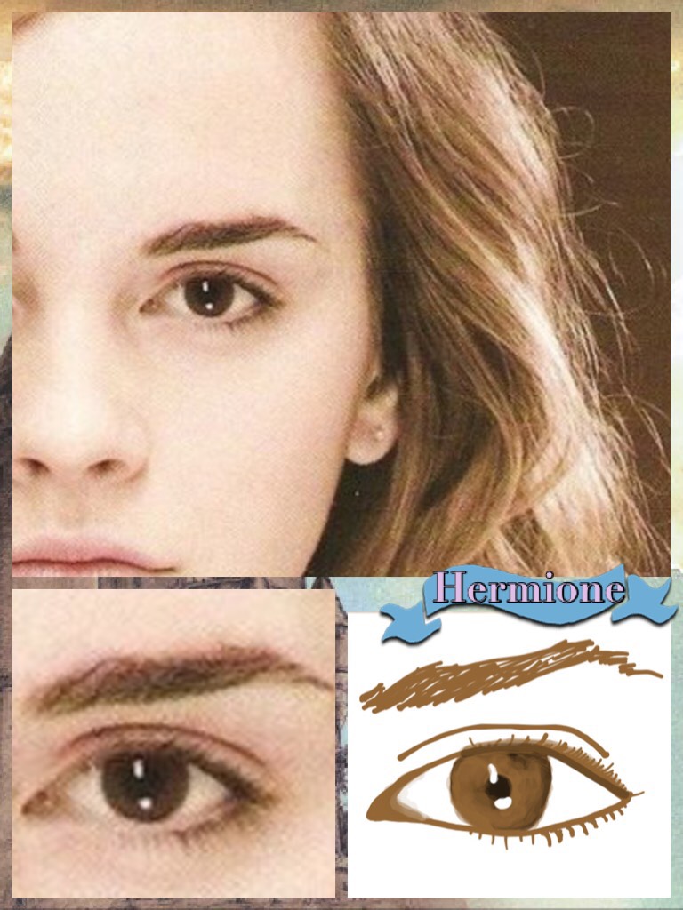 My drawing of Hermione’s eye