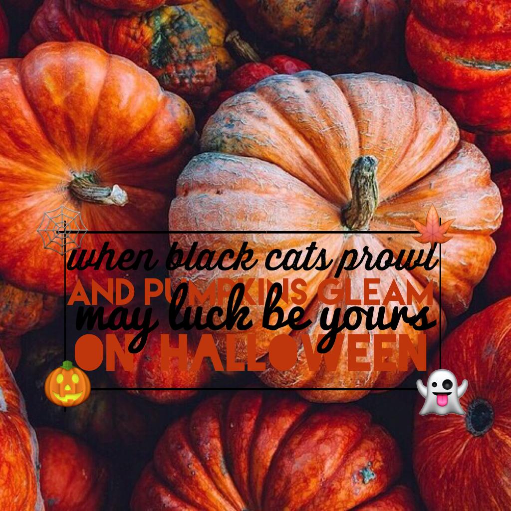 may luck be yours on Halloween!🕸🍁🎃👻