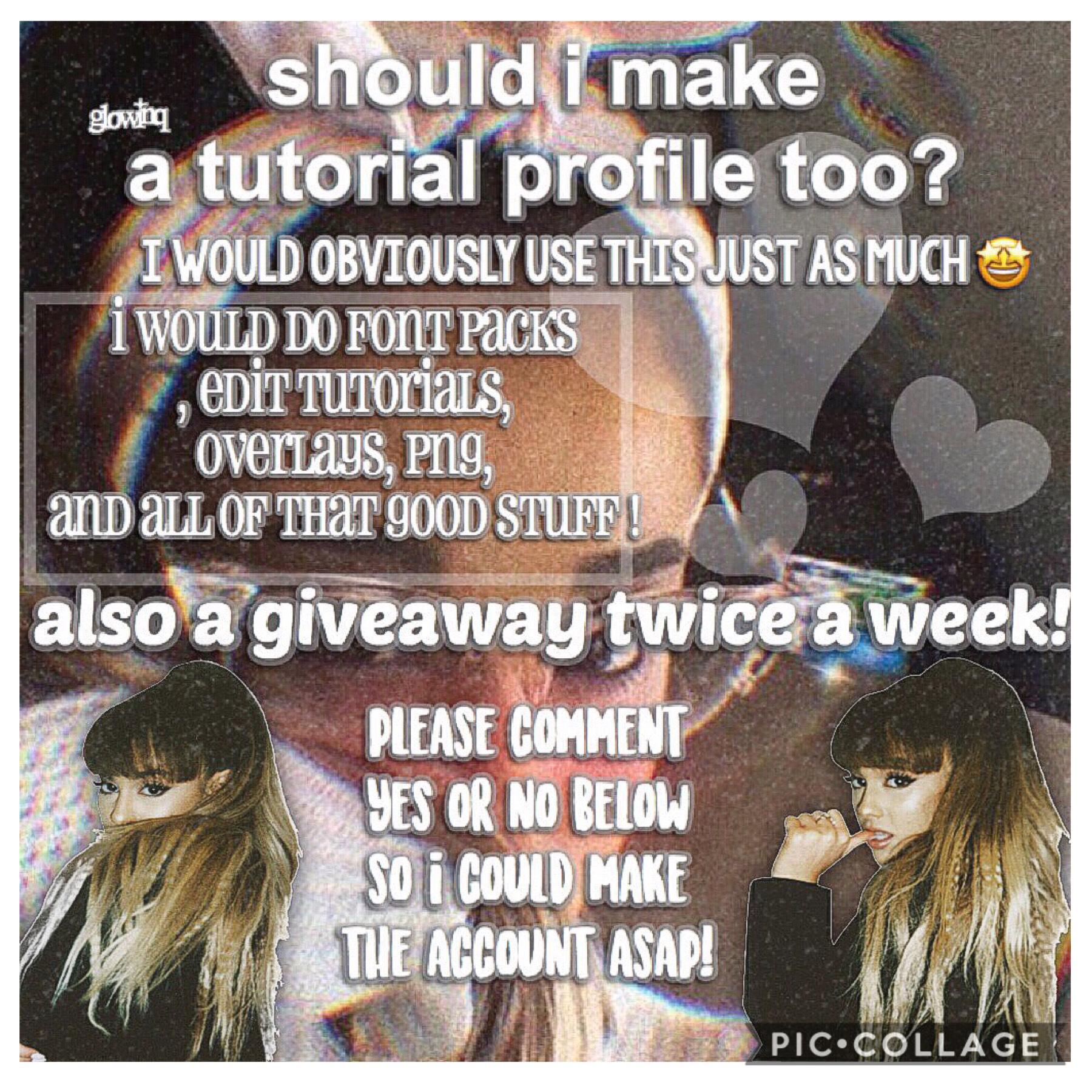 i want to do it when i reach 60 followers and if i get yes comments !! 🤩💘