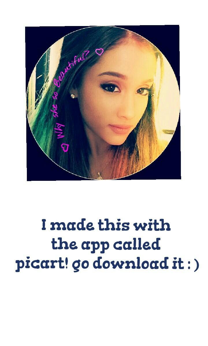 I made this with 
the app called 
picart! go download it : )
