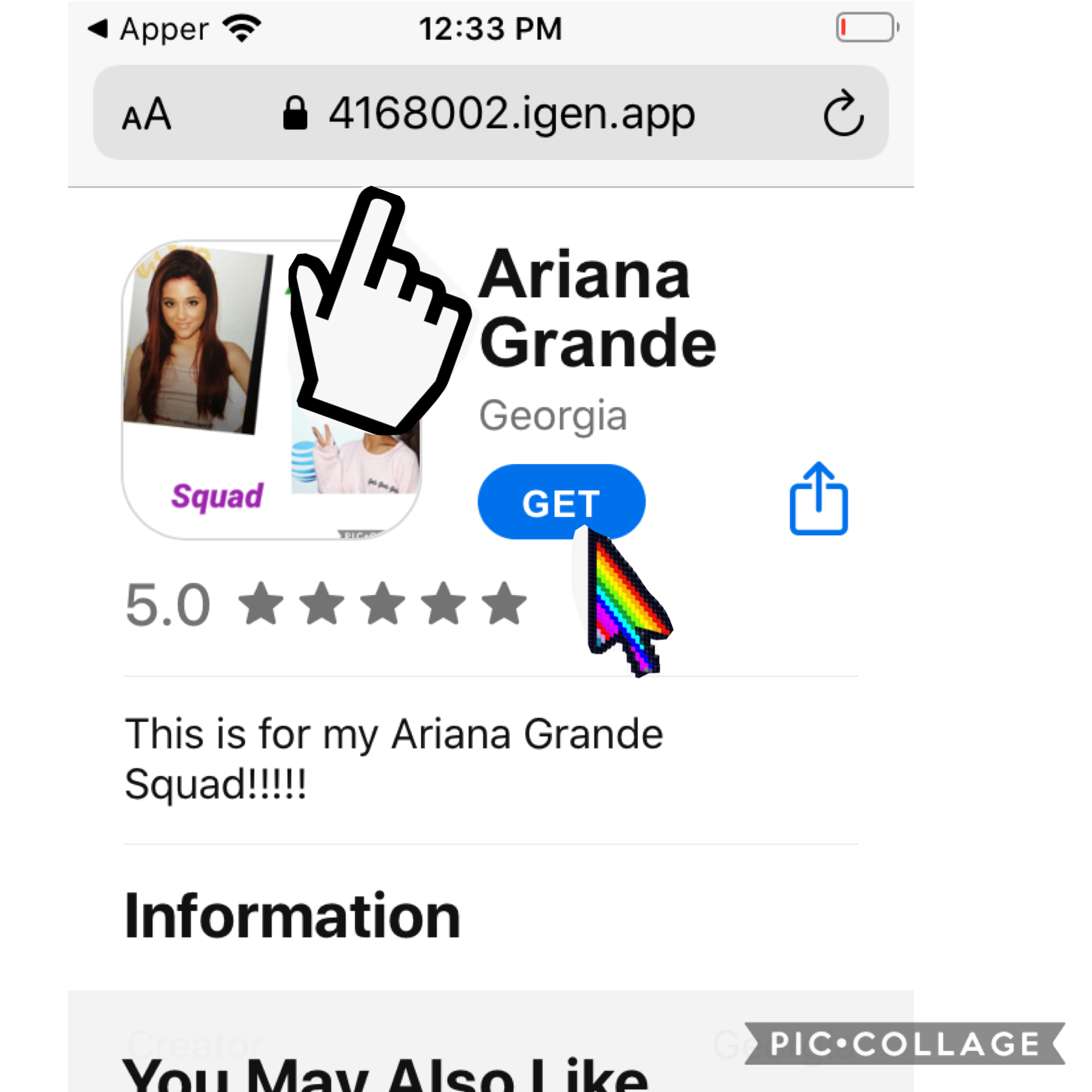 If you are in the Ariana Grande squad are wanna be in it gets my new app. We have mighty networks and flipgrid. Plz email me at georgiaschwartz10@icloud.com if u wanna join and tell me your first and last name!!!! After u type it in search, get it!!!!