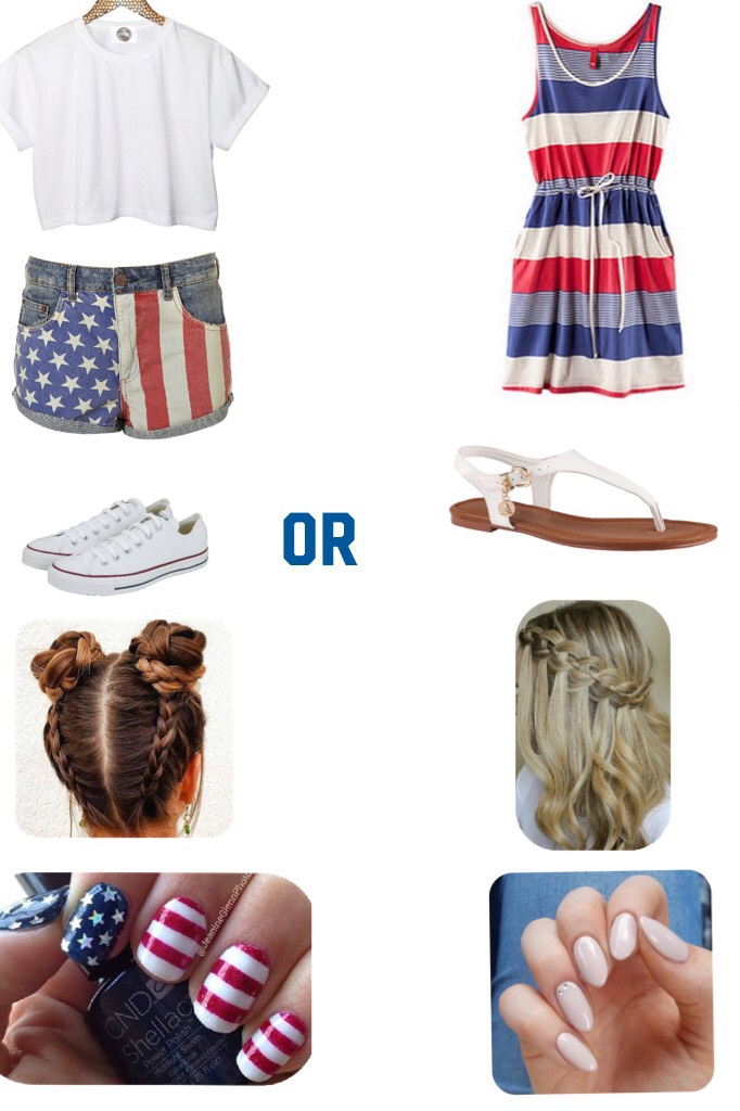 I know it's an it late but HAPPY 4th!!!
Pick which outfit u like best and tell me in the comments! 