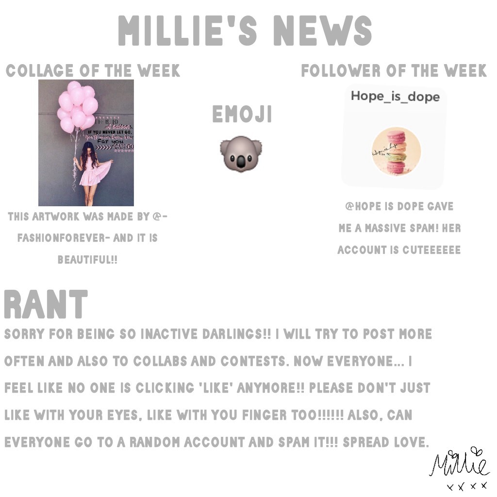 millie's news