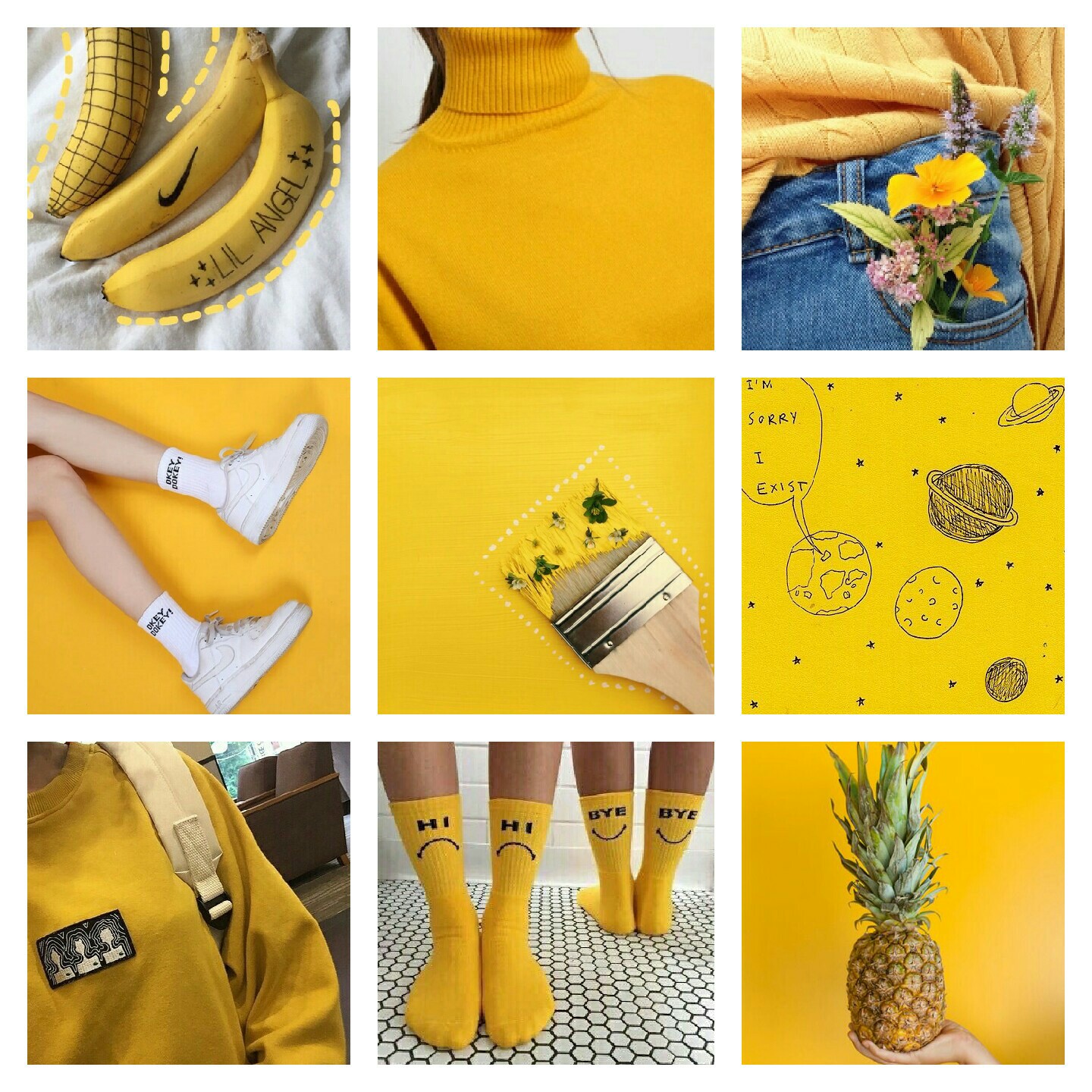 yellow aesthetics