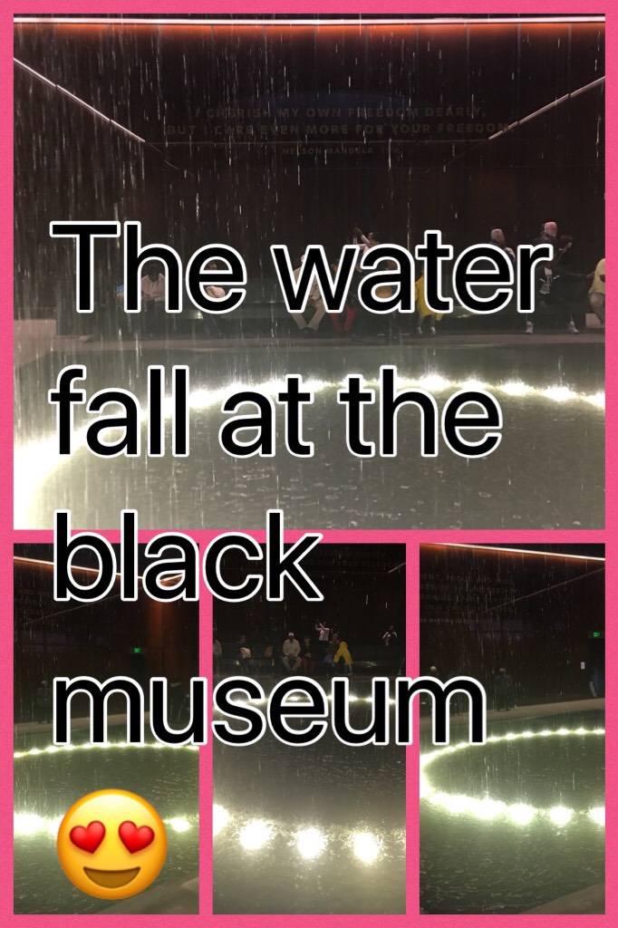 The water fall at the black museum 😍