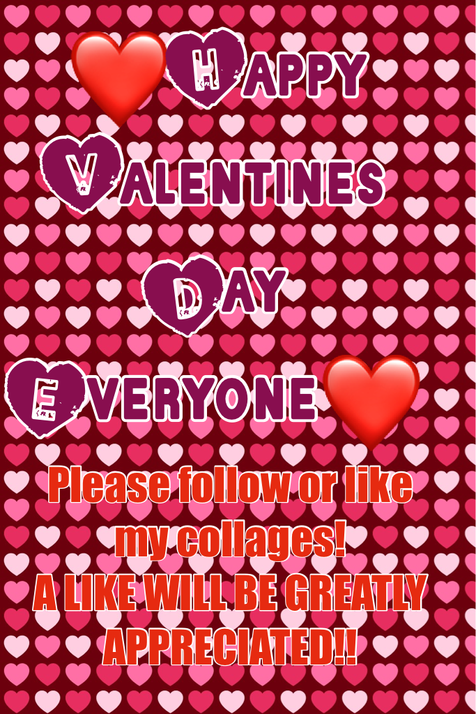 ❤️Happy Valentines Day Everyone❤️