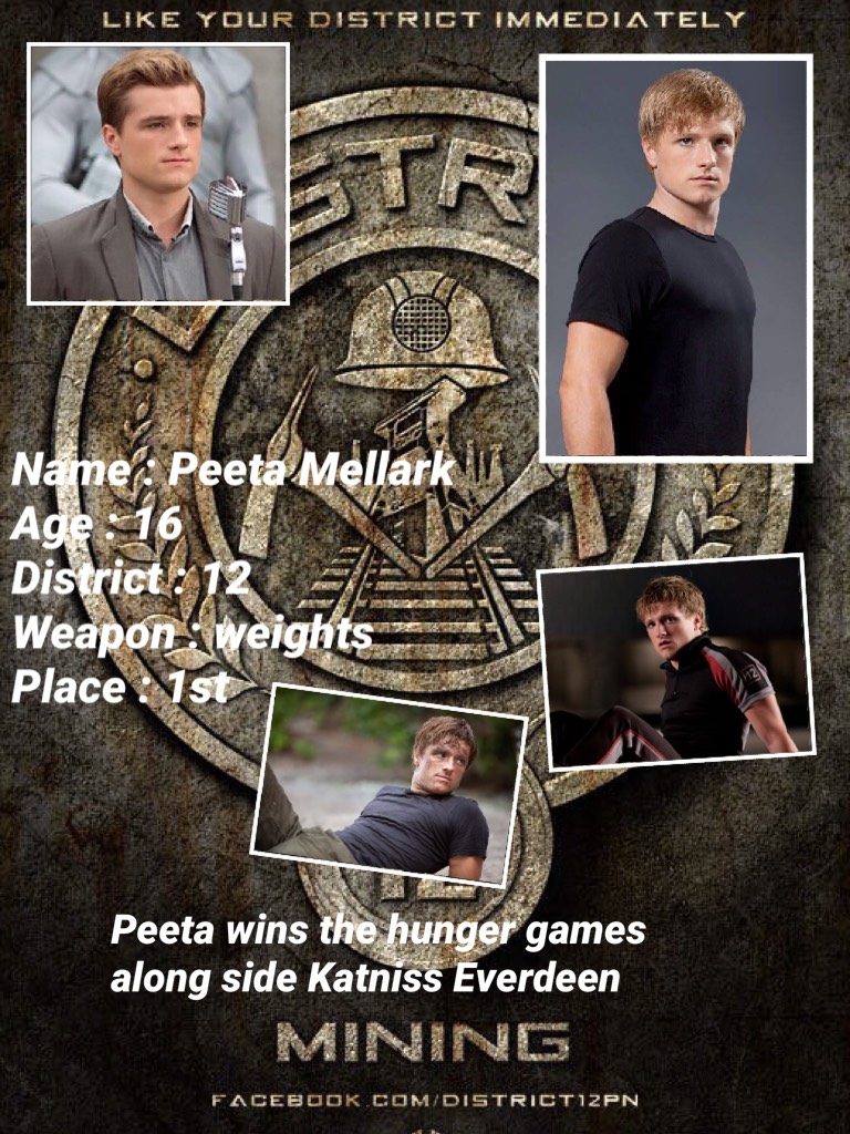 Hunger Games...

Peeta 