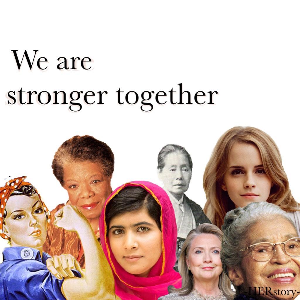 Tap!❤️💪
WE ARE STRONGER TOGETHER!!! And don’t you forget it, we are all so amazing and beautiful, and we need to support each other and share our power, and join forces, and riot, and fight for equality!!!!