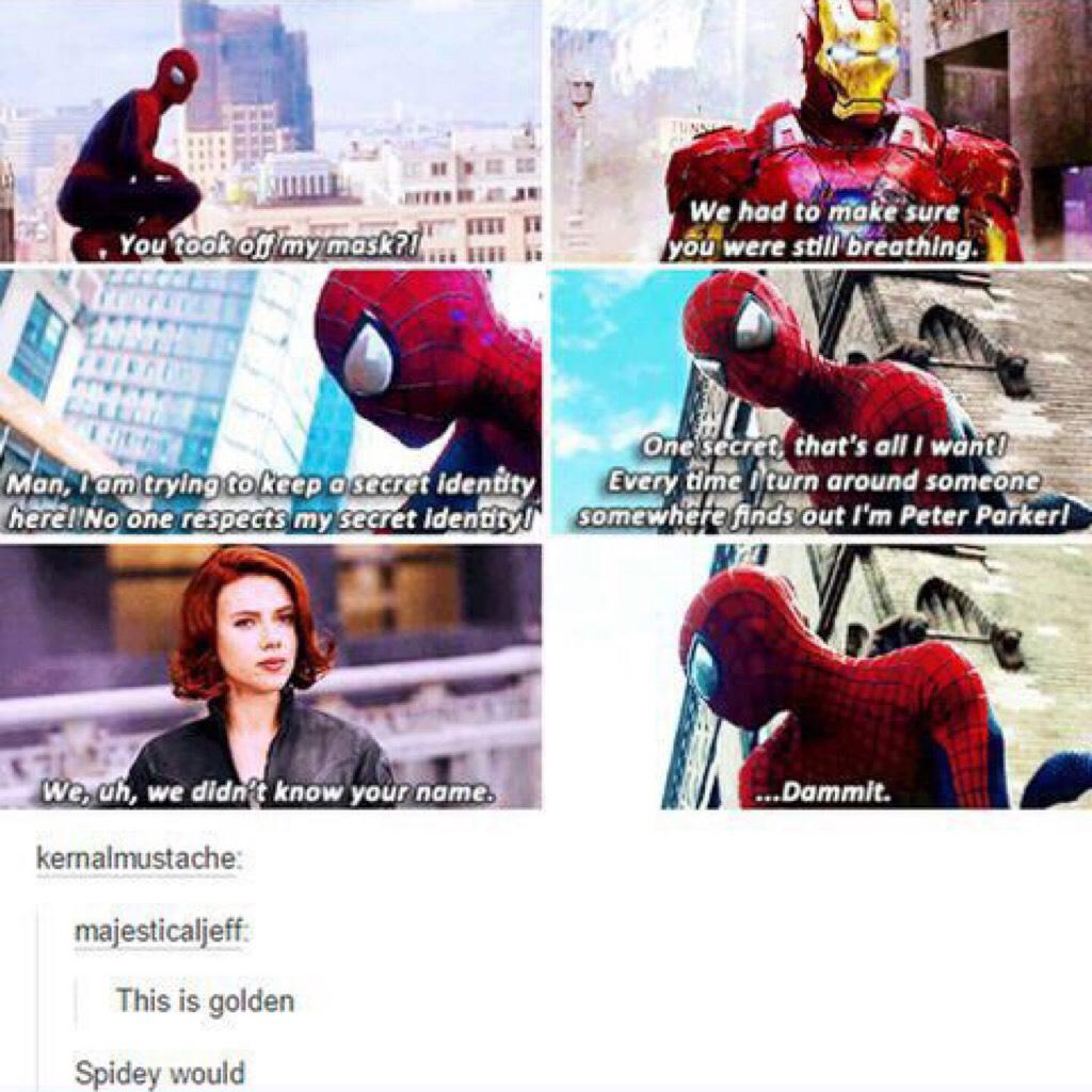 Spidey would definitely do this😂